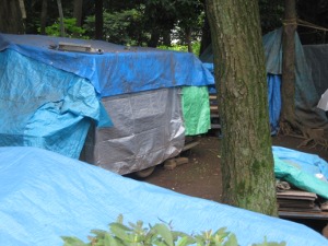 Ueno park homeless