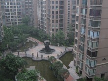 Courtyard at victoria apartments in chengdu