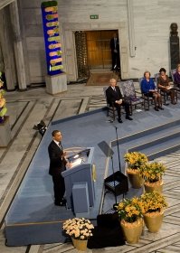 Obama at oslo closeup