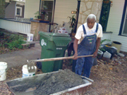 2009 Rev Johnson working on house