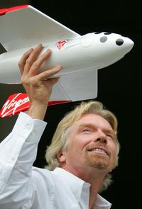 Richard.Branson with spaceplane