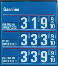 Gasoline_price over 3 dollars