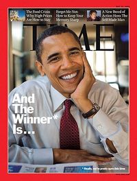 Barack obama wins time cover
