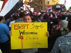 Wisconsin sign in egypt