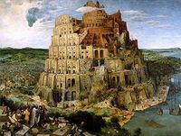 Tower of Babel by Brueghel from wikipedia