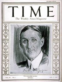 William mcadoo time magazine cover 1924