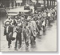Great depression protestors