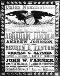 1864 Lincoln-Johnson poster