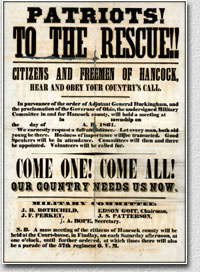 Civil war recruitment poster ohio
