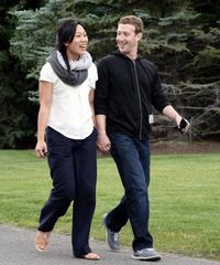 Zuckerberg and wife