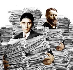Bureaucrats with paper and kafka