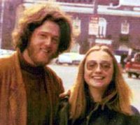Bill and hillary as hippies