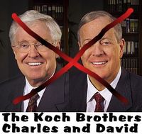 Koch borhters xed in red