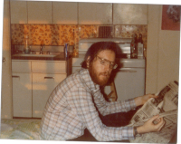 Evanston 1978 Dana inside apartment