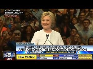 Hillary clinton wins nominatoin