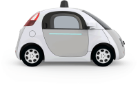 Self driving car side view