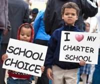 Charter schools rally