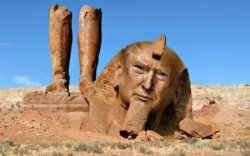 Trump as ozymandias