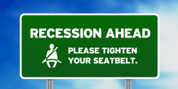 Recession seatbelt