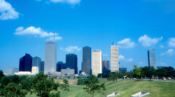 Houston skyline 1978