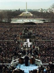 Obama inauguration crowd shot