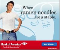Bank of america Ramen noodles ad