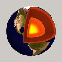 Earth cutaway