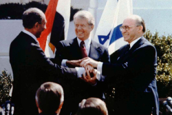 Camp david handshake