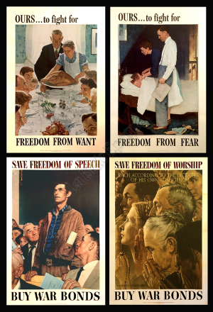4 Freedoms posters