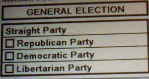 Straight-party-voting-ticket