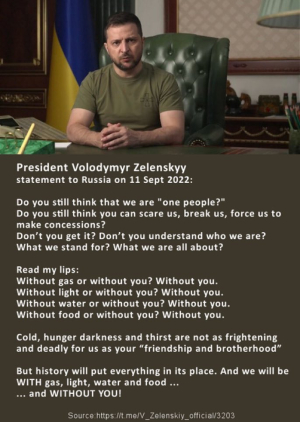 Zelensky without you