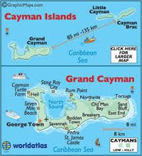 Cayman islands map